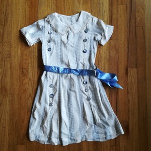 vestido azul vintage