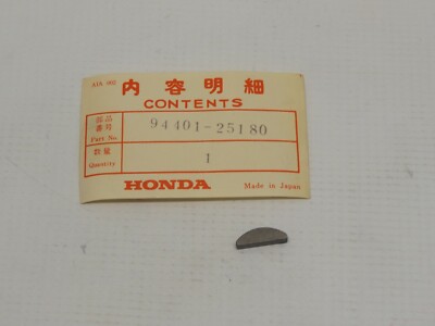 NOS HONDA 94401-25180 WOODRUFF KEY XL100 XL350 CB400 CX500 XR250