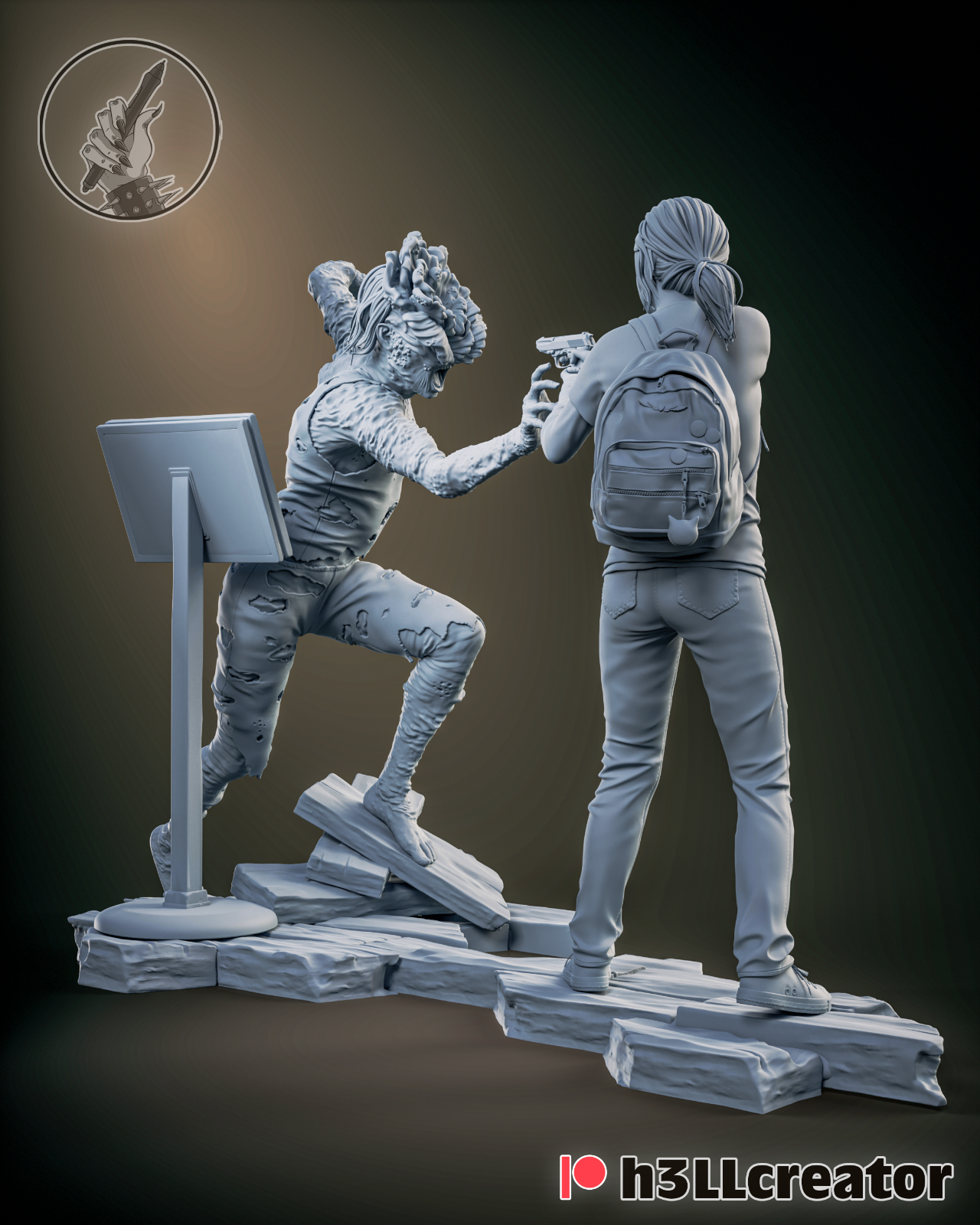 Ellie and Joel The Last of Us - STL File 3D Print