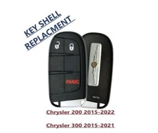NEW 3B REPLACMENT SMART KEY SHELL FOR 2015 - 2022 CHRYSLER 200 300 M3M-40821302