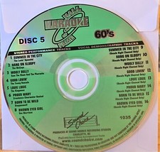 SC1035 HALL OF FAME 60'S  SOUND CHOICE  KARAOKE CDG LOT CHIC 260