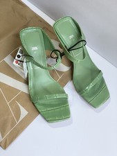 ZARA Animal print heeled sandals Size 6.5