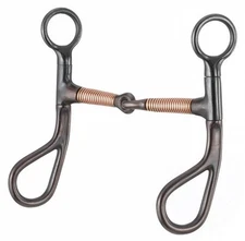 Teardrop Wrapped Copper Snaffle Bit - 5 Inch Mouth