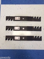3 USA MADE COPPERHEAD MULCHING BLADES JOHN DEERE M145516 M143520 54" C DECK USA