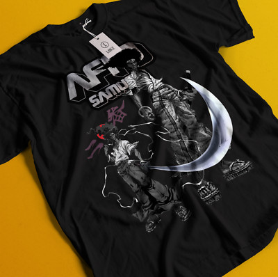 Afro Samurai Shirt Rokutaro Tshirt Ninja T-Shirt Jinno Otsuru Sio Okiku Sword