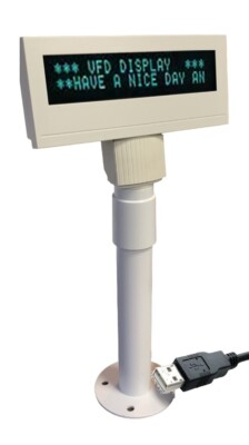 KUNDENANZEIGE KUNDENDISPLAY NIXDORF WINCOR BA-63 USB Seriell + Spacepole