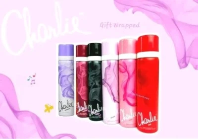 REVLON 6x CHARLIE BODY FRAGRANCE SPRAY 75ML GIFT WRAPPED 🎁