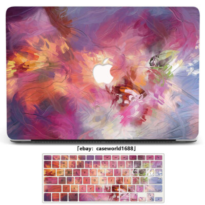 Watercolor Matte Case+Keyboard Cover For Macbook M3 Air 15 13 Pro 16 14 11 12 in