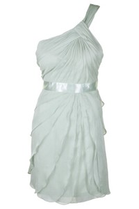 adrianna papell one shoulder tiered chiffon dress