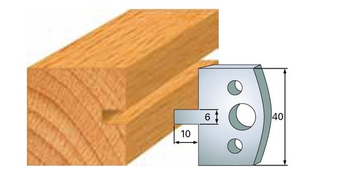 Flury 2x Lame de profil SP 40 x 4 mm N°16 + 2x Déflecteurs
