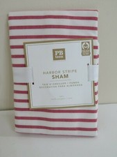 POTTERY BARN TEEN HARBOR STRIPE PILLOW SHAM NEW EURO