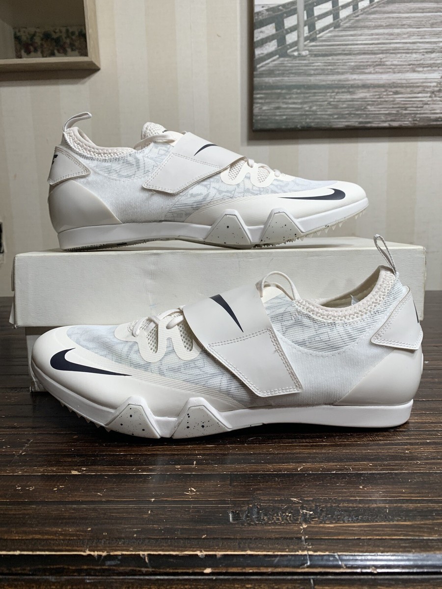 Nike Pole Vault Elite Track Field Shoes Spikes White AA1204-002