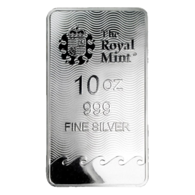 The Royal Mint - 10 oz .999 fine silver Britannia Bar | eBay