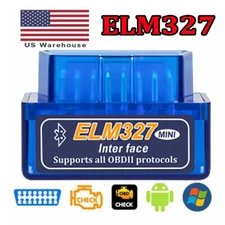 ELM327 OBD2 Code Reader Bluetooth Auto Diagnostic Tool OBDII Scanner USA