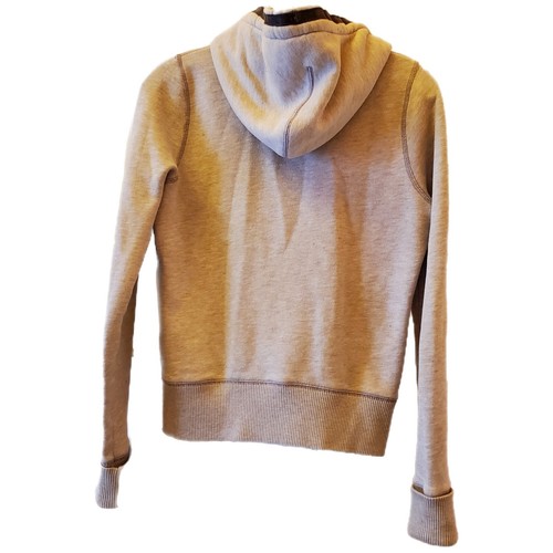 Y2K Ruehl 925 Hoodie Womens Size Medium Long Sleeve Full Zip Biege Accent Trim - Picture 2 of 13
