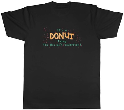 Donut Thing Herren T-Shirt Streusel Gebäck Glasur Marmelade Sweet Icing Unisex Tee Geschenk