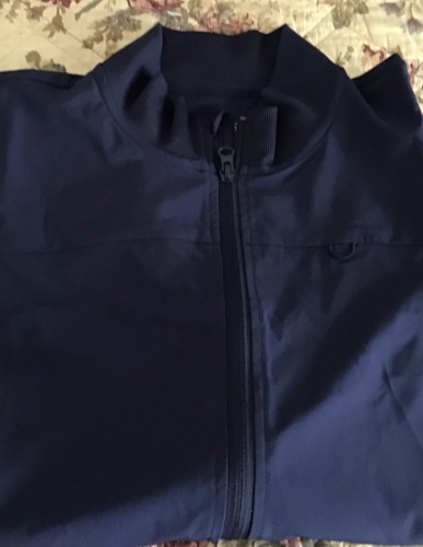 *NWT* WOMEN'S HANES COMFORT FIT SCRUB VEST ~ STRETCHY ~ NAVY ~ ZIP FRONT ~ MED - Picture 9 of 9