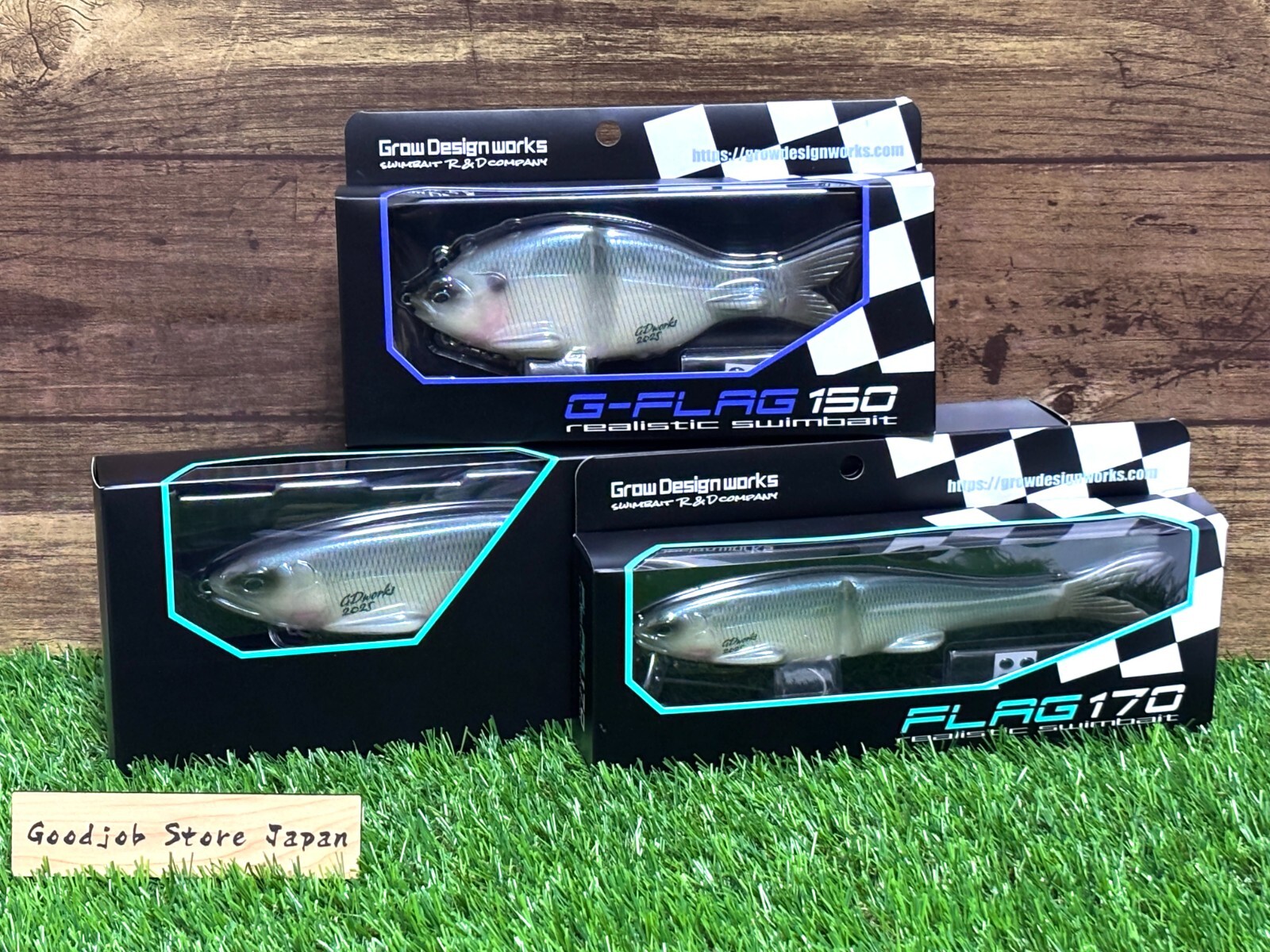 Grow Design Works Flag 255 170 G-Flag 150 MOSS Big Swimbait fishing lures F/S - Image 1