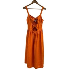 Fe Noel X Target Orange Dress Double Knot Front Medium