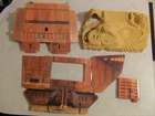 Star Wars 1979 Kenner Land of the Jawas Partial Set Base & Cardboard Sandcrawler