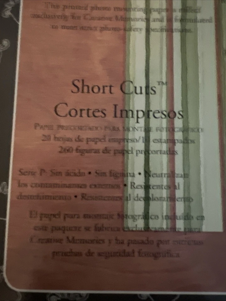 Creative Memories Lot: Shortcuts Classy/Symmetricks Snippets Die Cut Paper - Image 3 of 4