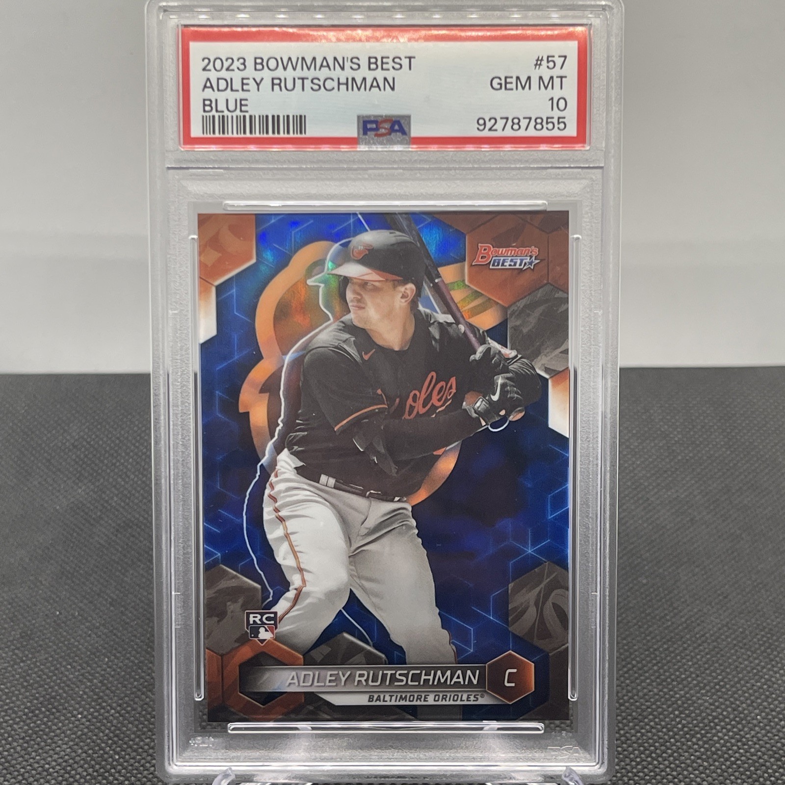 2023 Bowman's Best - Adley Rutschman #57 Blue Refractor /150 (RC) PSA 10