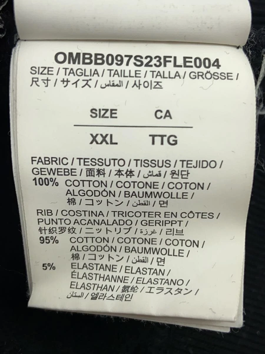 OFF WHITE Felpa con cappuccio OFFWHITE nera XXL usata