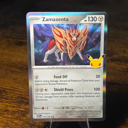 Zamazenta 107/128 30th Celebrations Holo Pokemon 