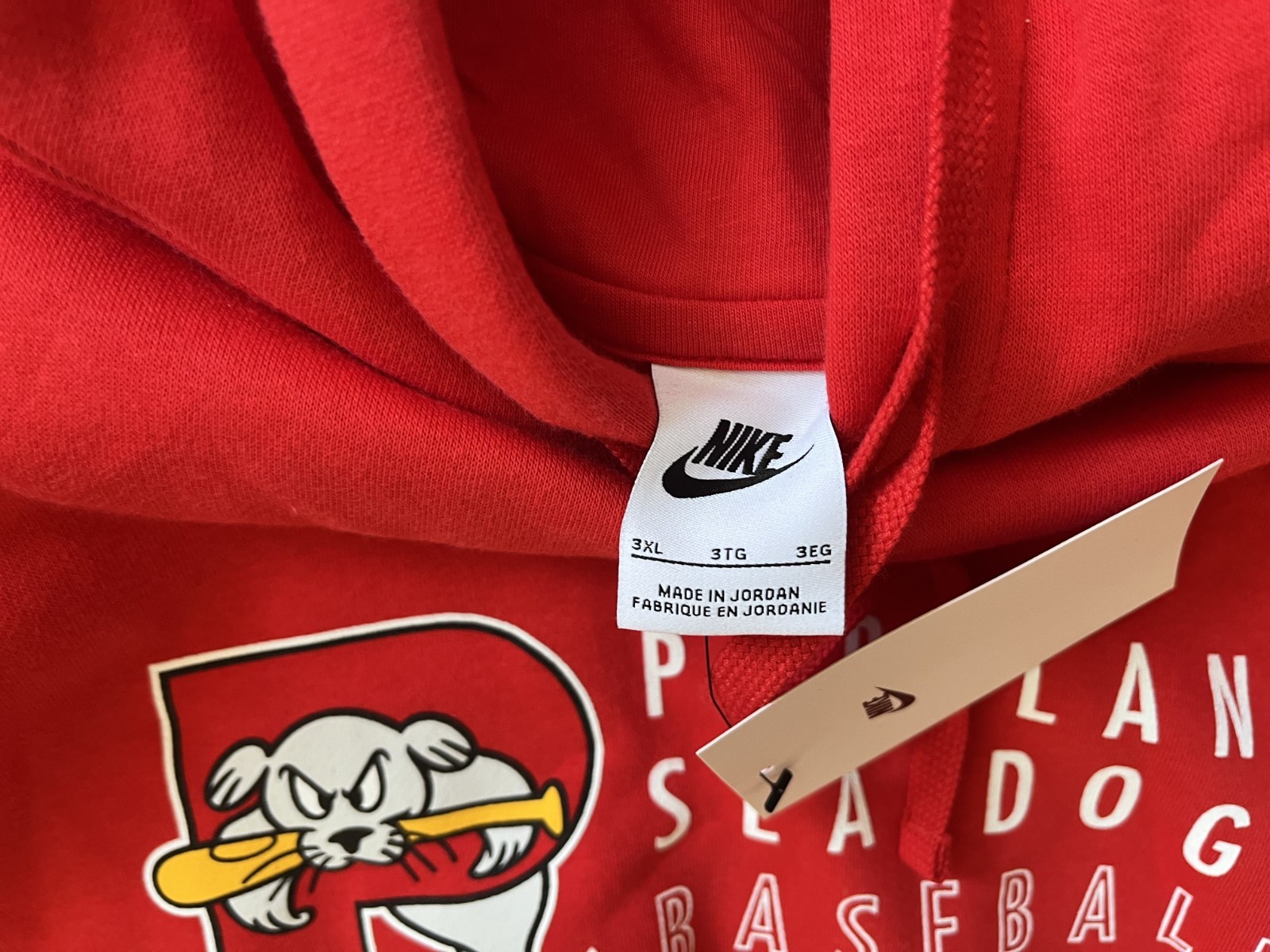 Pro Stock Portland Sea Dogs Nike Sweatshirt Red Sox M NWT