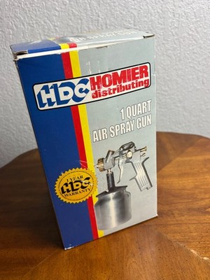 HDC Homier Distributing 1 Quart Air Spray Gun Siphon Feed - Used Once - Clean