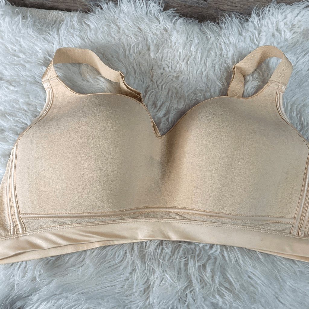 Peach Full Coverage Wireless Cups Bra Adjustable … - image 7