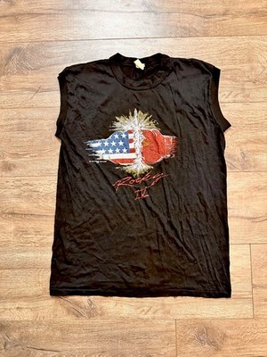 1985 Rocky Balboa Vintage Movie Promo shirt Size Large Made In USA 90 s 