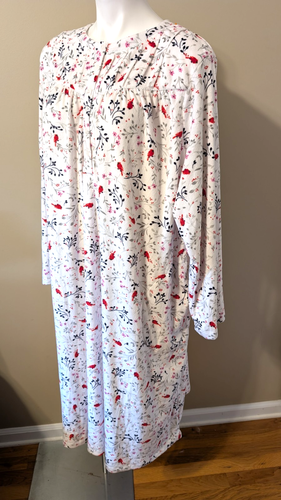 Aria Collection Women's -Plus Size 2X- Knit Velour Long Sleeve Ballet Nightgown - Bild 11 von 17