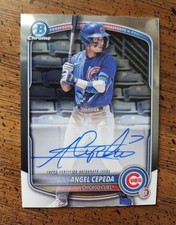2025 BOWMAN CHROME AUTO ANGEL CEPEDA CUBS CPA-AC