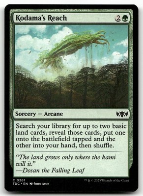 Kodama's Reach #261 (NM) Tarkir Dragonstorm TDC Magic MTG