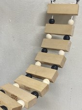 Mini Wooden Ladder Hamster Bird Budgie Parakeet Cage Toy Small Platform Pet Ramp