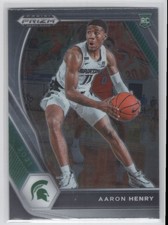 #48 2021-22 Panini Prizm Draft Picks Aaron Henry Michigan State Spartans