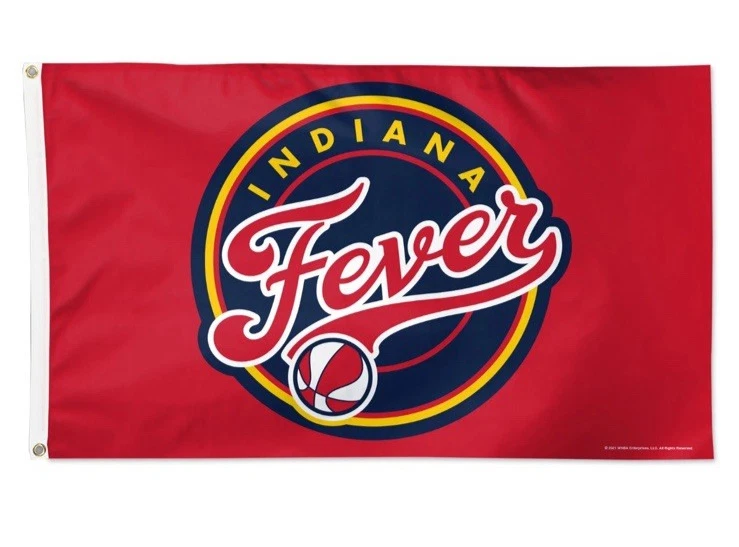 WNBA Indiana Fever Logo 3' x 5' Deluxe Flag New in Package - Image 3 of 3