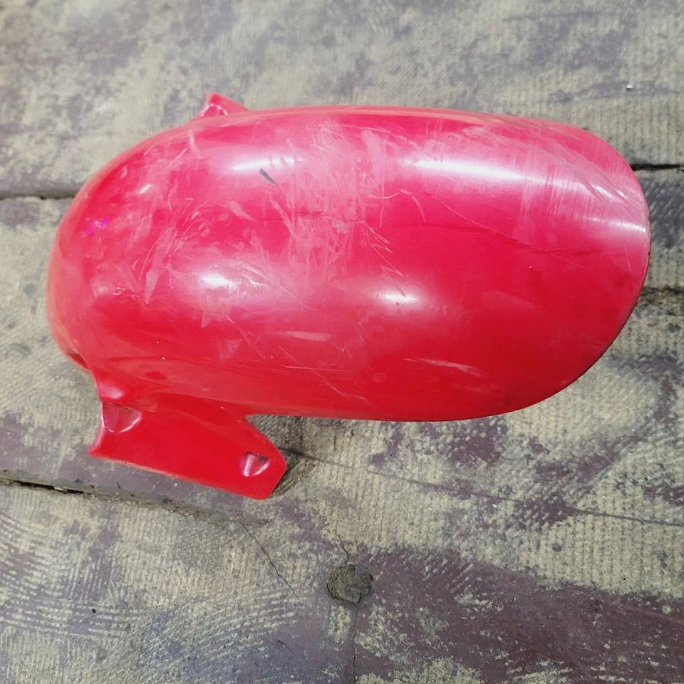 Guardabarros delantero rojo rayados 98-05 Honda VTR1000 F Super Hawk Foto 3 de 4