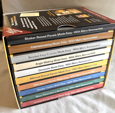 Marc Sommerfeld Woodworking DVD Lot Complete Made Easy Series 10 Disc Set