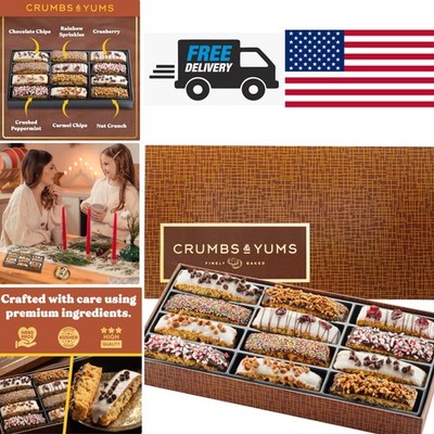 Kosher Certified Biscotti Gift Set 12 Flavors Perfect for Any Occasion