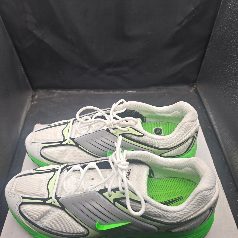 White and Green Athletic Sneakers thumbnail 3