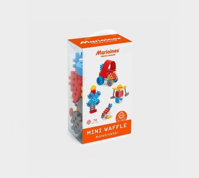 Marioinex Mini Waffle Constructor 70pcs Blue Puzzle