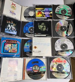 Sega Saturn HST-0014 Japan Console Bundle 8 Games 2 controllers 