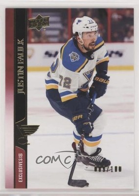2020-21 Upper Deck UD Exclusives 9/100 Justin Faulk #405 0b2i