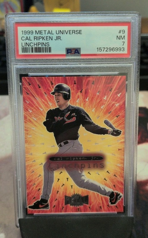 Cal Ripken JR - 1999 Metal Universe Linchpins #9 PSA 7 - Baltimore Orioles HOF