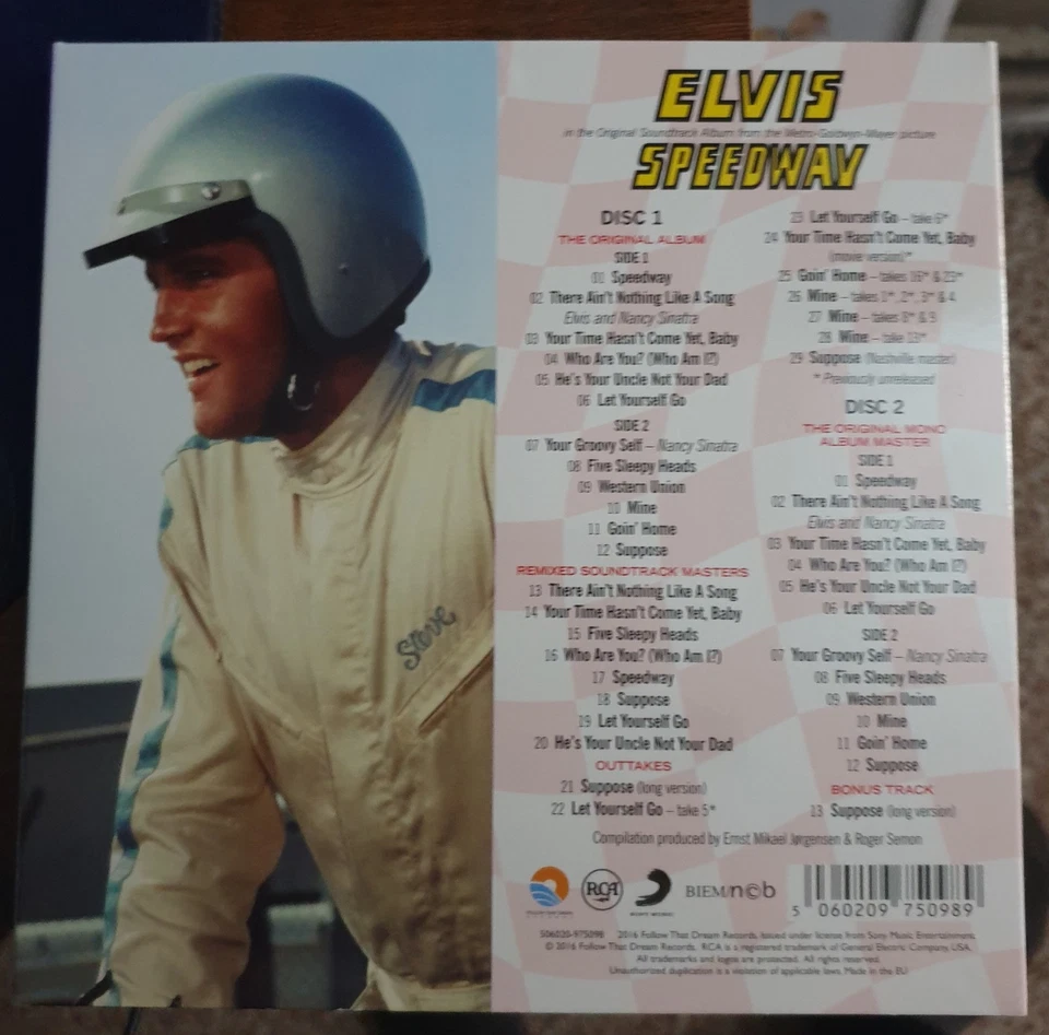 ELVIS PRESLEY - SPEEDWAY - FTD 2 CD - 7" DIGIPACK/BOOKLET - OOP - HTF - NICE! - Image 2 of 2