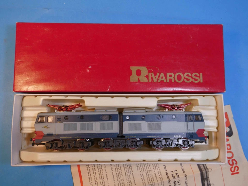 RIVAROSSI HO 1459 FS E 656 024 ARTICULATED BO-BO-BO ELECTRIC LOCOMOTIVE -1986-OB - Image 2 of 4
