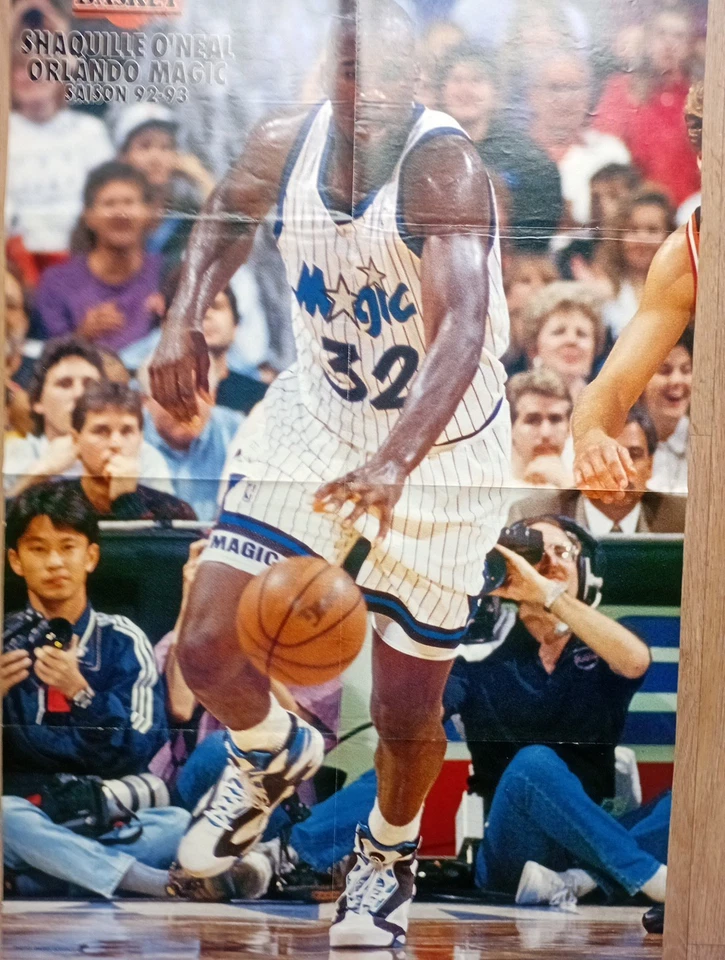 Vintage Mondial Basket 1992 # 20 & Poster O'neal Verso Jordan, Wilkins Très... - Photo 4/4