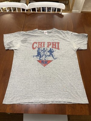 Vintage Men's Chi Phi Fraternity 5K T-Shirt Large